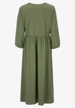 Outlet Trikåklänning med strukturmönster Klänningar & Kjolar|Plus Size