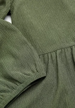 Outlet Trikåklänning med strukturmönster Klänningar & Kjolar|Plus Size