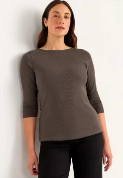 Sale Trikåtopp i ekologisk bomull Toppar & T-Shirts|Plus Size