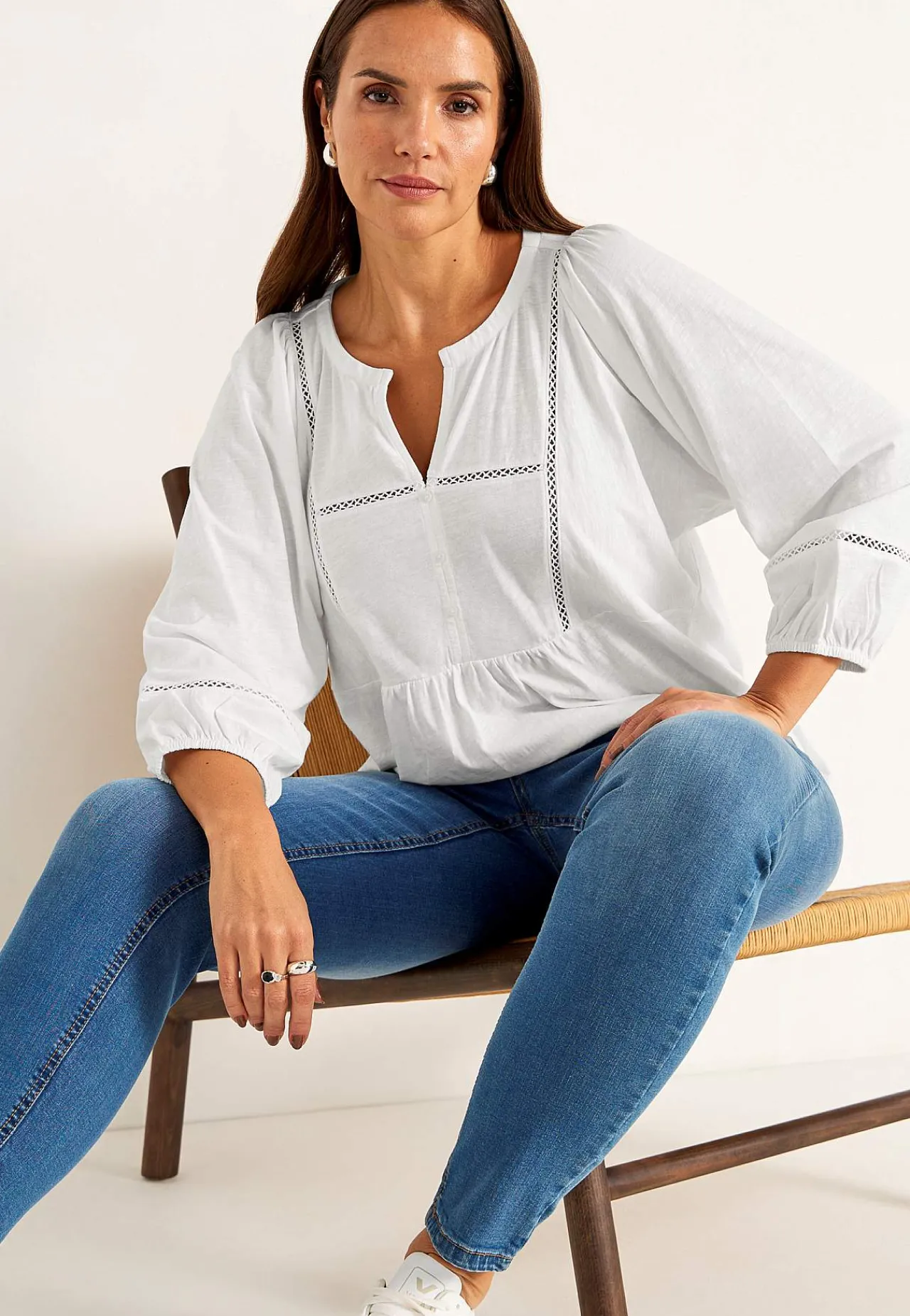 New Trikåtopp med boho stil Toppar & T-Shirts|Plus Size