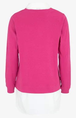 Clearance Trikåtopp med fastsydd skjortkrage Tröjor & Cardigans|Toppar & T-Shirts