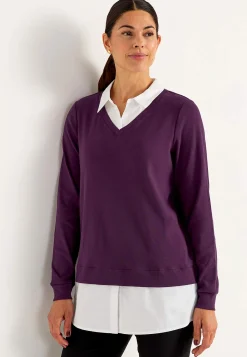 Hot Trikåtopp med fastsydd skjortkrage Tröjor & Cardigans|Toppar & T-Shirts