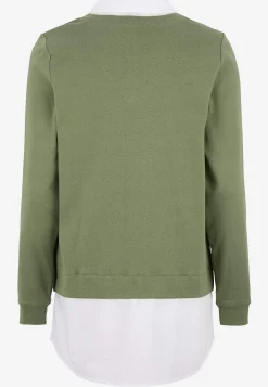 New Trikåtopp med fastsydd skjortkrage Tröjor & Cardigans|Toppar & T-Shirts