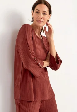 Clearance Trikåtopp med knappar Toppar & T-Shirts|Plus Size