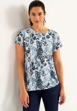 New Trikåtopp med korta ärmar Toppar & T-Shirts|Plus Size