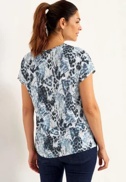 New Trikåtopp med korta ärmar Toppar & T-Shirts|Plus Size