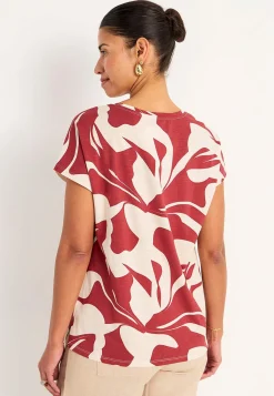 New Trikåtopp med korta ärmar Toppar & T-Shirts|Plus Size