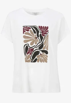 Trikåtopp med korta ärmar Toppar & T-Shirts|Plus Size