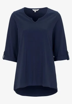 New Trikåtopp med 3/4-långa ärmar Toppar & T-Shirts|Plus Size