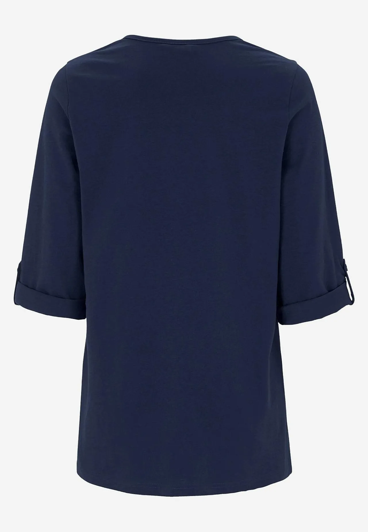 New Trikåtopp med 3/4-långa ärmar Toppar & T-Shirts|Plus Size