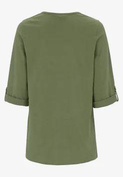 Discount Trikåtopp med 3/4-långa ärmar Toppar & T-Shirts|Plus Size