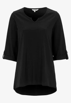 Clearance Trikåtopp med 3/4-långa ärmar Toppar & T-Shirts|Plus Size