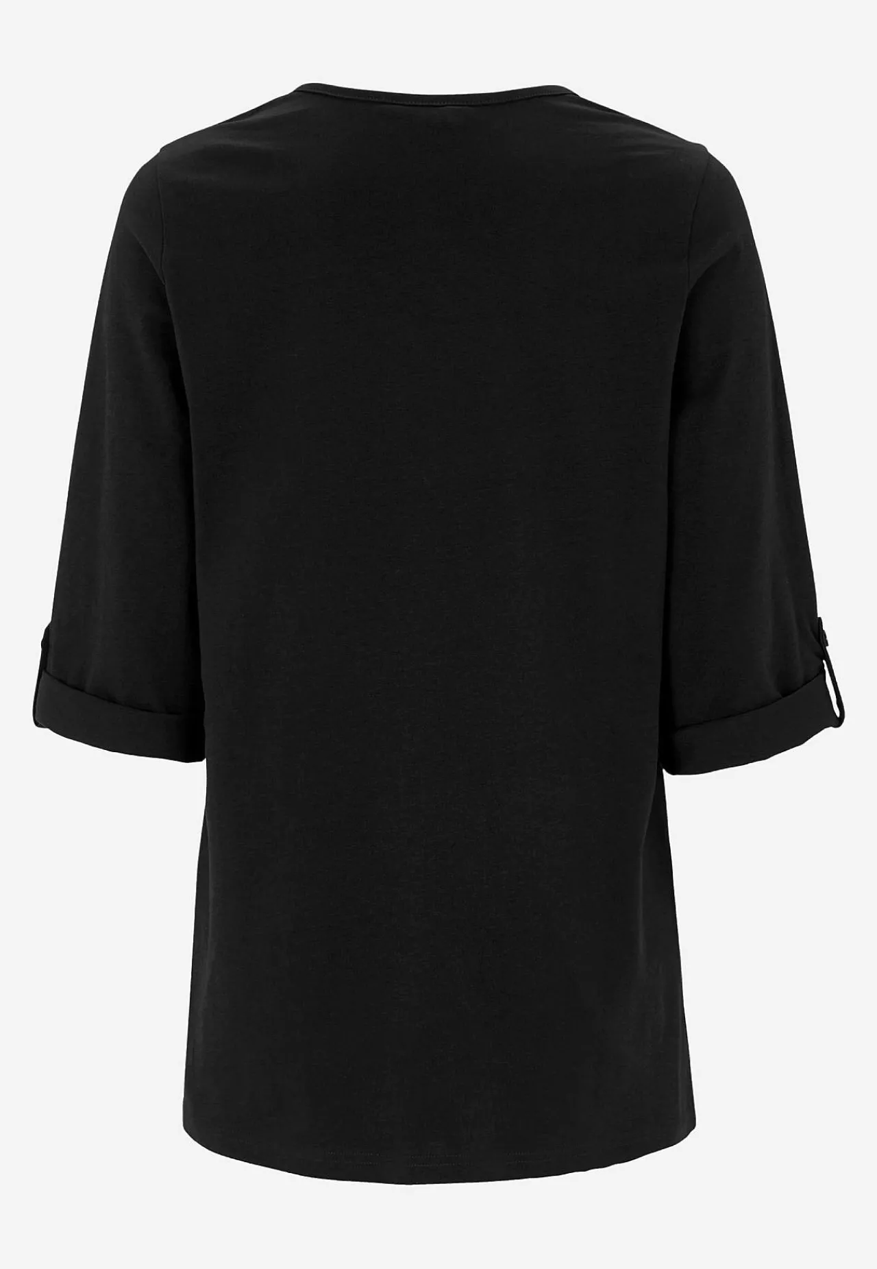 Clearance Trikåtopp med 3/4-långa ärmar Toppar & T-Shirts|Plus Size