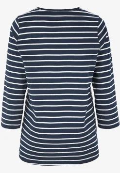 Online Trikåtopp med 3/4-långa ärmar Toppar & T-Shirts|Plus Size