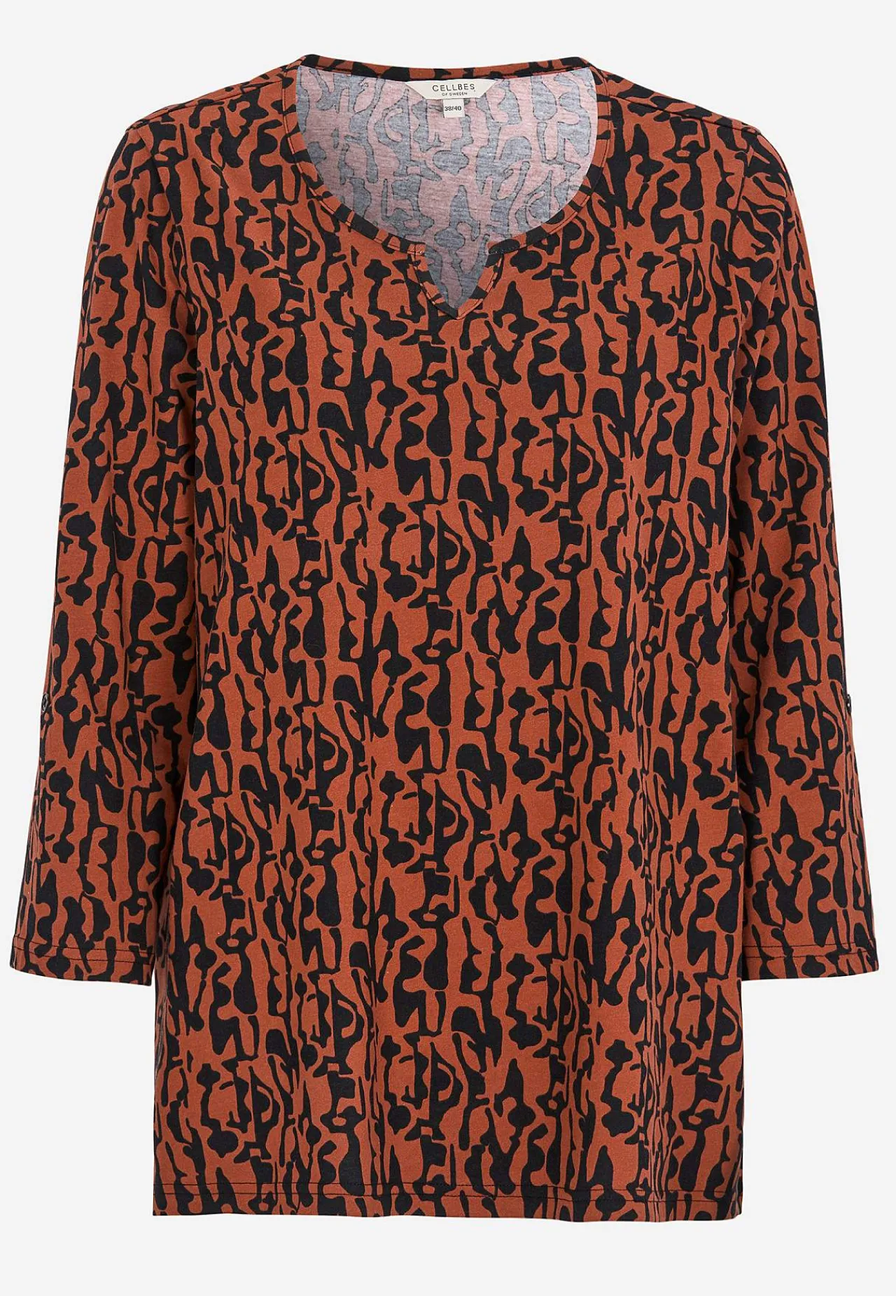 Best Trikåtopp med 3/4-långa ärmar Toppar & T-Shirts|Plus Size