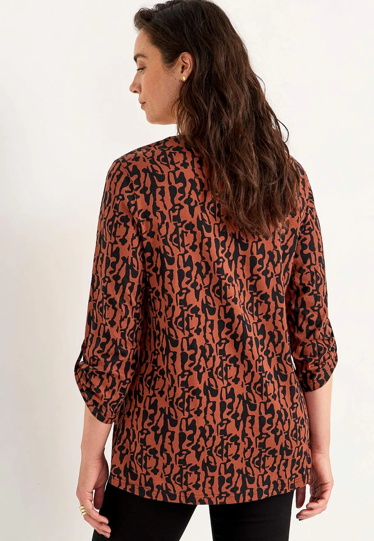 Best Trikåtopp med 3/4-långa ärmar Toppar & T-Shirts|Plus Size