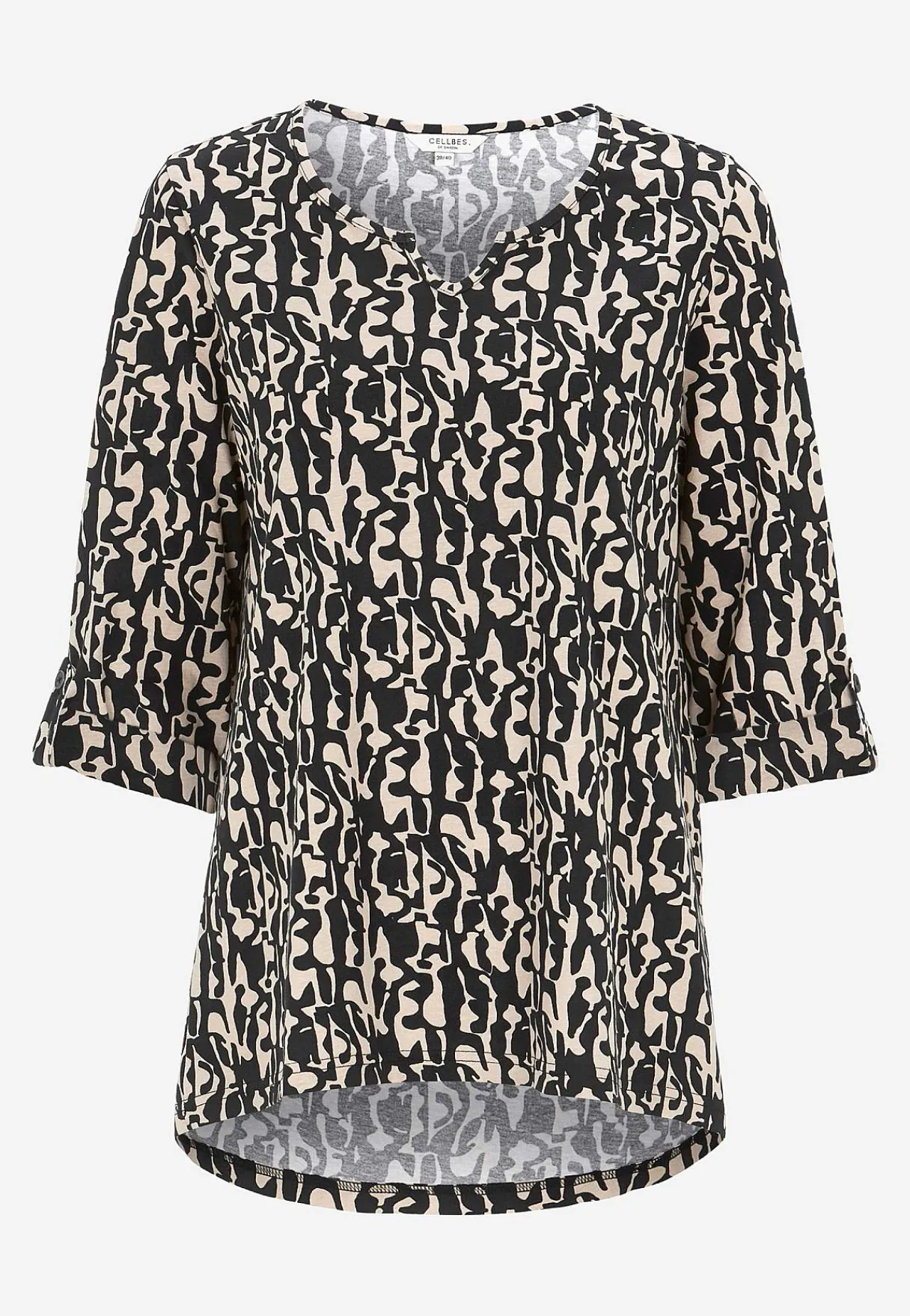 Best Trikåtopp med 3/4-långa ärmar Toppar & T-Shirts|Plus Size