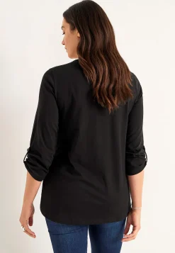Best Trikåtopp med 3/4-långa ärmar Toppar & T-Shirts|Plus Size