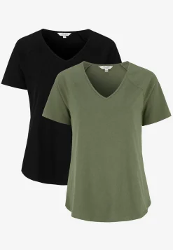 Hot Trikåtopp med raglanärm Alex 2-pack Toppar & T-Shirts|Basplagg