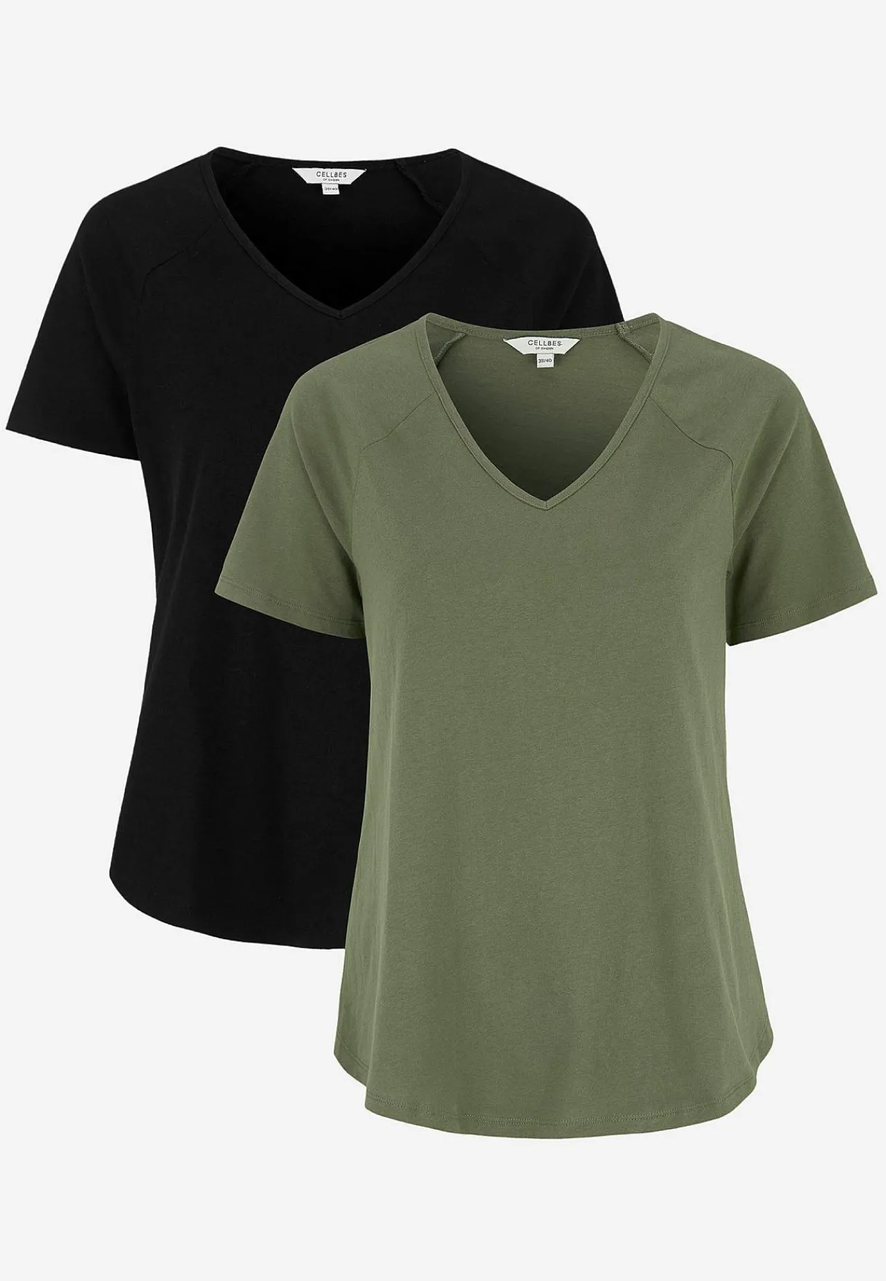 Hot Trikåtopp med raglanärm Alex 2-pack Toppar & T-Shirts|Basplagg