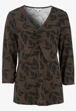 Clearance Trikåtopp med rynkdetaljer Toppar & T-Shirts|Plus Size