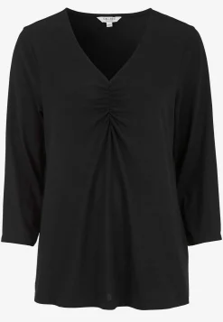 New Trikåtopp med rynkdetaljer Toppar & T-Shirts|Plus Size