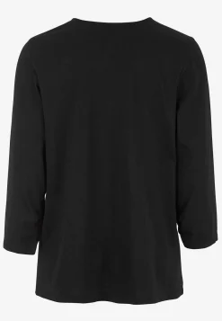 New Trikåtopp med rynkdetaljer Toppar & T-Shirts|Plus Size