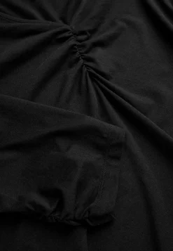 New Trikåtopp med rynkdetaljer Toppar & T-Shirts|Plus Size
