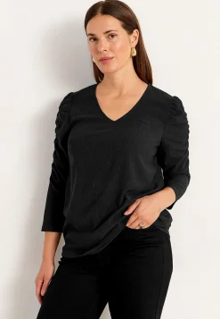 Hot Trikåtopp med struktur Toppar & T-Shirts|Plus Size