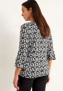 New Trikåtopp med volangärmar Toppar & T-Shirts|Plus Size