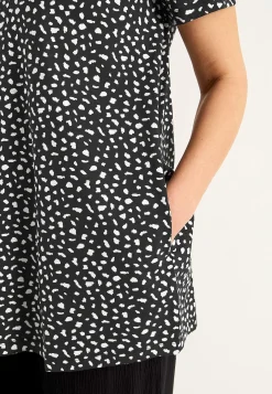 Clearance Trikåtunika med fickor Tunikor|Plus Size