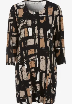 Clearance Trikåtunika med fickor Tunikor|Plus Size