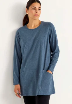 Discount Trikåtunika med fickor Tunikor|Plus Size