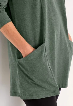 Discount Trikåtunika med fickor Tunikor|Plus Size