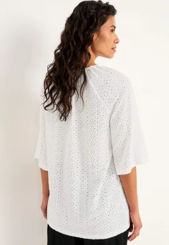 Best Trikåtunika med hålbroderi Toppar & T-Shirts|Tunikor