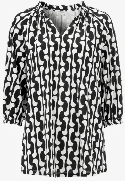 Outlet Trikåtunika med 3/4-långa ärmar Tunikor|Plus Size