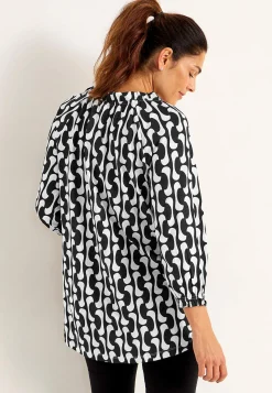Outlet Trikåtunika med 3/4-långa ärmar Tunikor|Plus Size