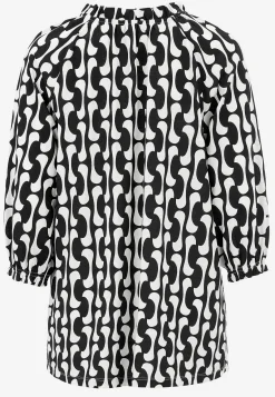Outlet Trikåtunika med 3/4-långa ärmar Tunikor|Plus Size