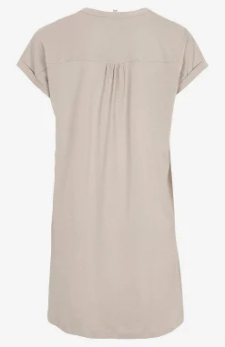 Clearance Trikåtunika med metallknappar Tunikor|Plus Size