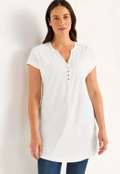 Outlet Trikåtunika med metallknappar Tunikor|Plus Size