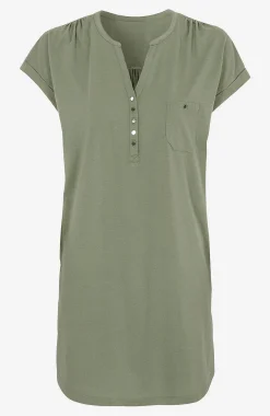 Sale Trikåtunika med metallknappar Tunikor|Plus Size