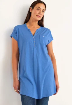 Hot Trikåtunika med metallknappar Tunikor|Plus Size