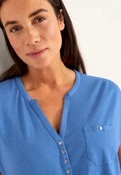 Hot Trikåtunika med metallknappar Tunikor|Plus Size
