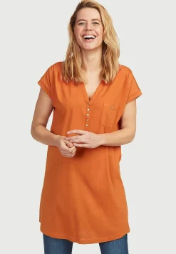 Outlet Trikåtunika med metallknappar Tunikor|Plus Size