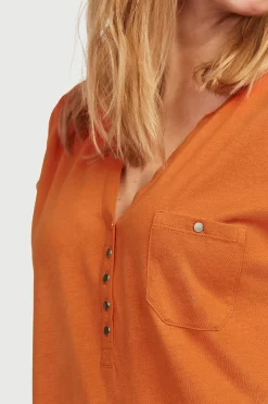 Outlet Trikåtunika med metallknappar Tunikor|Plus Size