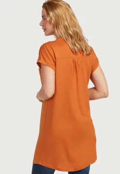 Outlet Trikåtunika med metallknappar Tunikor|Plus Size