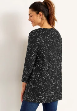 Clearance Trikåtunika med 3/4-ärm Tunikor|Plus Size