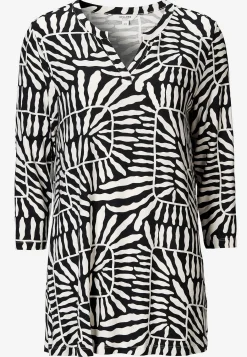 Clearance Trikåtunika med 3/4-ärm Tunikor|Plus Size