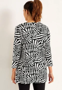 Clearance Trikåtunika med 3/4-ärm Tunikor|Plus Size
