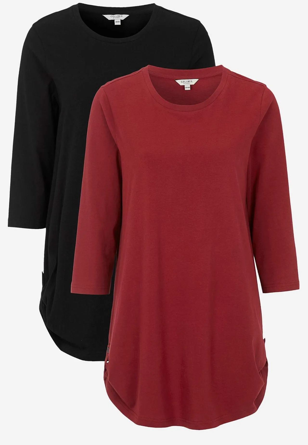 Clearance Trikåtunika med 3/4-ärm Alexia 2-pack Toppar & T-Shirts|Tunikor